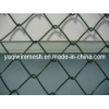 75 * 75mm PVC beschichtete Kettenverbindungs-Zaun verzinkt / PVC beschichtete beste Preis-Qualität